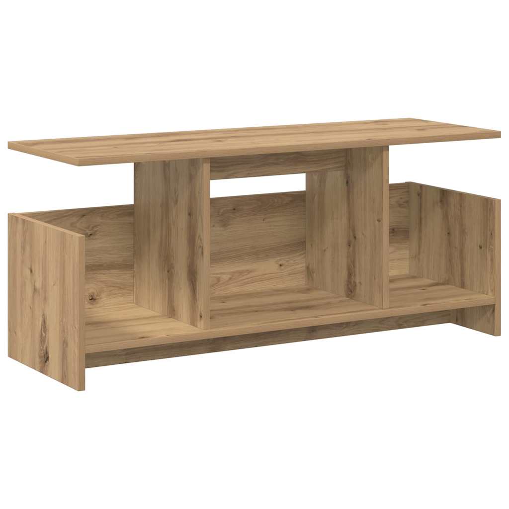 vidaXL TV Stand 102 x 35 x 45 cm Artisan Oak Engineered Wood 2