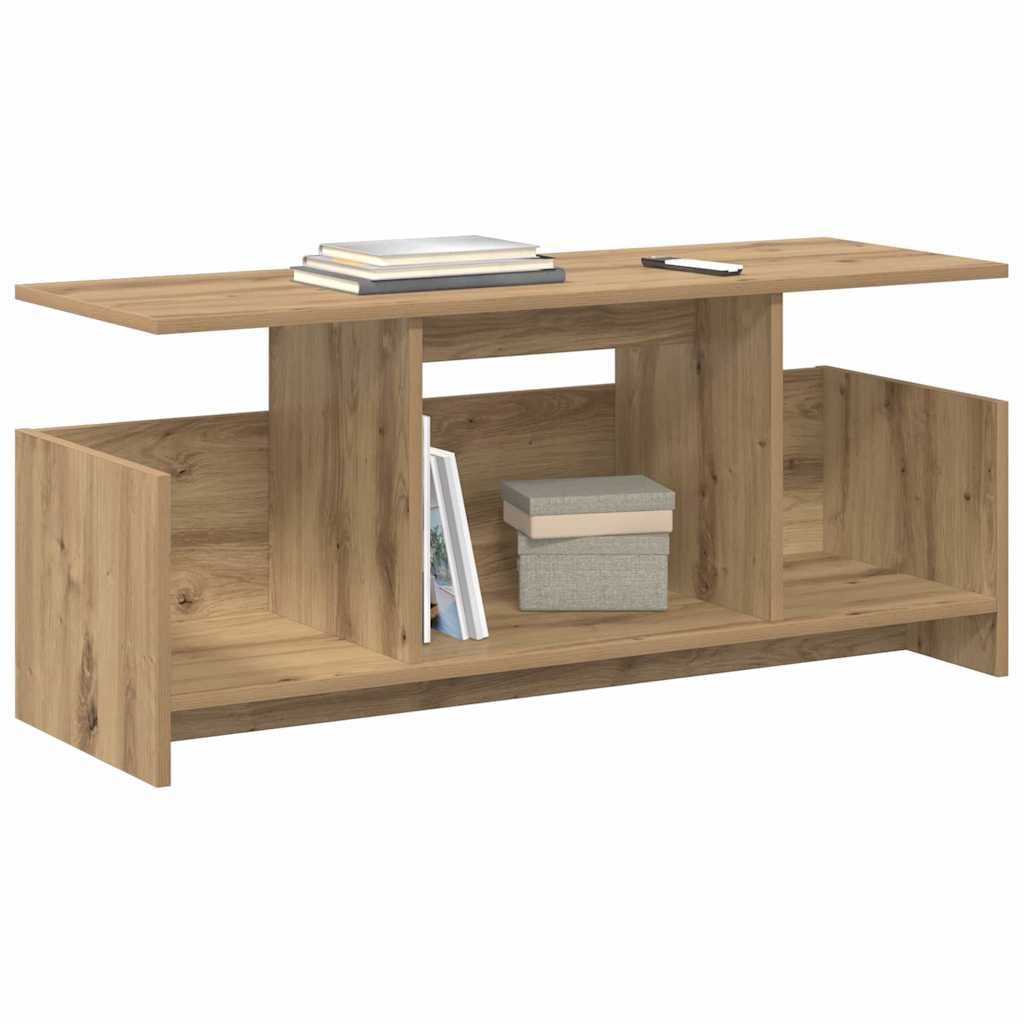 vidaXL TV Stand 102 x 35 x 45 cm Artisan Oak Engineered Wood 3