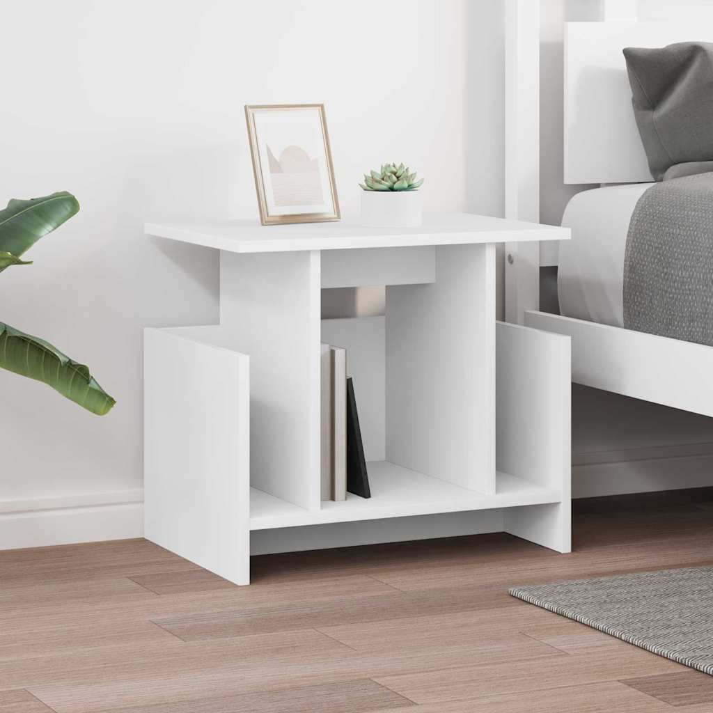 vidaXL TV Stand 2 pcs White Engineered Wood 5