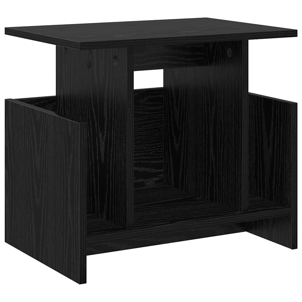 vidaXL TV Stand 2 pcs Black Oak Engineered Wood 6
