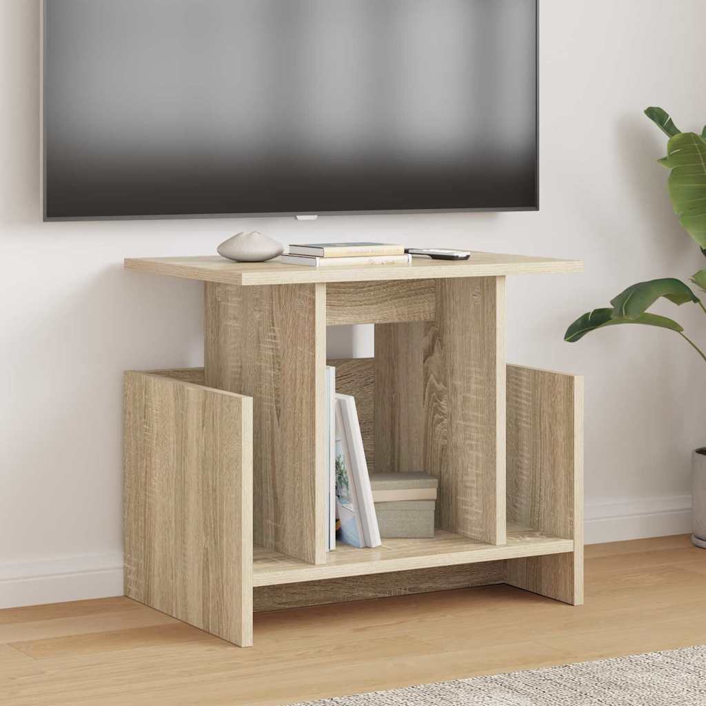 vidaXL TV Stand 2 pcs Sonoma Oak Engineered Wood 1