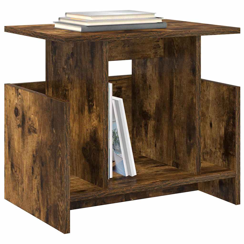 vidaXL TV Stand 2 pcs Smoked Oak Engineered Wood 3