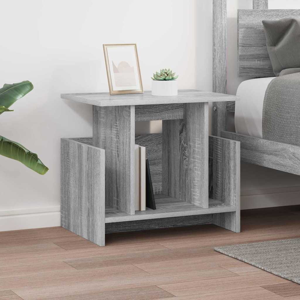 vidaXL TV Stand 2 pcs Grey Sonoma Engineered Wood 5