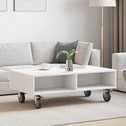 vidaXL Side Table with Wheels