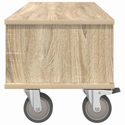 vidaXL TV Stand 100 x 35 x 35 cm Sonoma Oak Engineered Wood 6