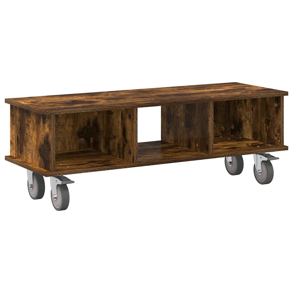 TV Stand Engineered Wood 100 x 35 x 35 cm Smoked oak