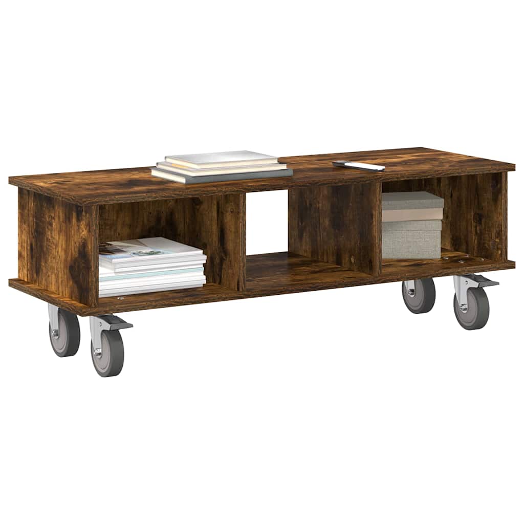 TV Stand Engineered Wood 100 x 35 x 35 cm Smoked oak
