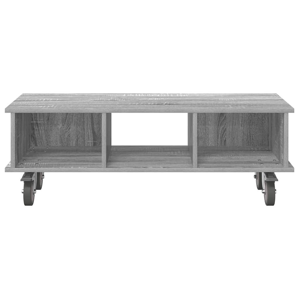 vidaXL TV Stand 100 x 35 x 35 cm Grey Sonoma Engineered Wood 5