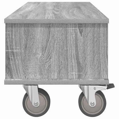 vidaXL TV Stand 100 x 35 x 35 cm Grey Sonoma Engineered Wood 6