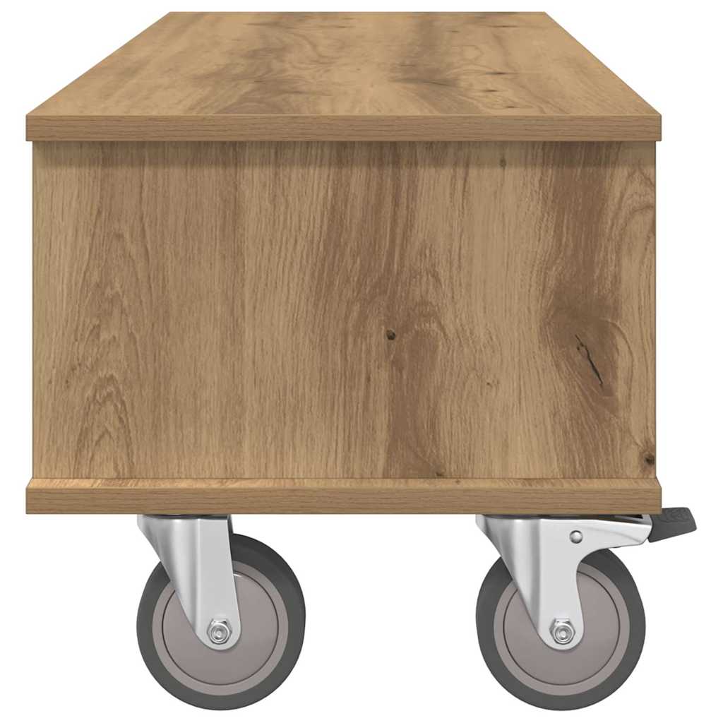 vidaXL TV Stand 100 x 35 x 35 cm Artisan Oak Engineered Wood 6