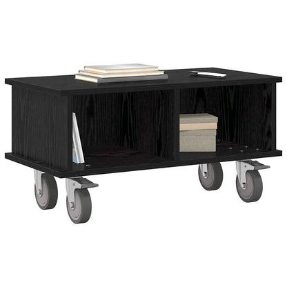 vidaXL TV Stand 68.5 x 35 x 35 cm Black Oak Engineered Wood 3