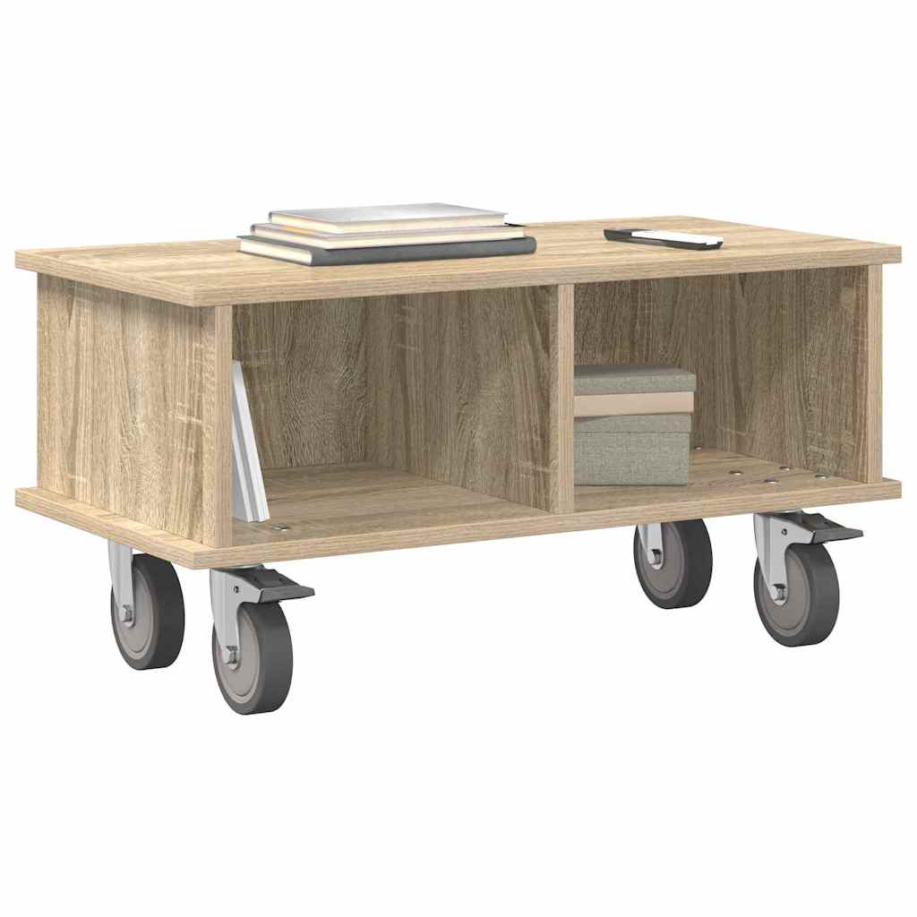 vidaXL TV Stand 68.5 x 35 x 35 cm Sonoma Oak Engineered Wood 3