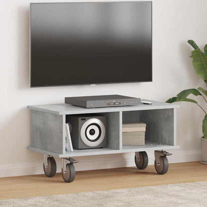 vidaXL TV Stand 68.5 x 35 x 35 cm Concrete Grey Engineered Wood 1