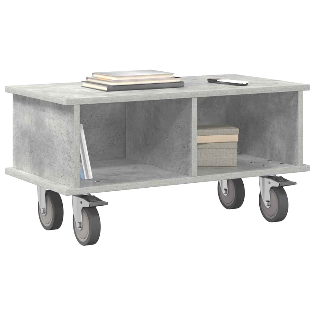 vidaXL TV Stand 68.5 x 35 x 35 cm Concrete Grey Engineered Wood 3