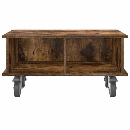 vidaXL TV Stand 68.5 x 35 x 35 cm Smoked Oak Engineered Wood 5