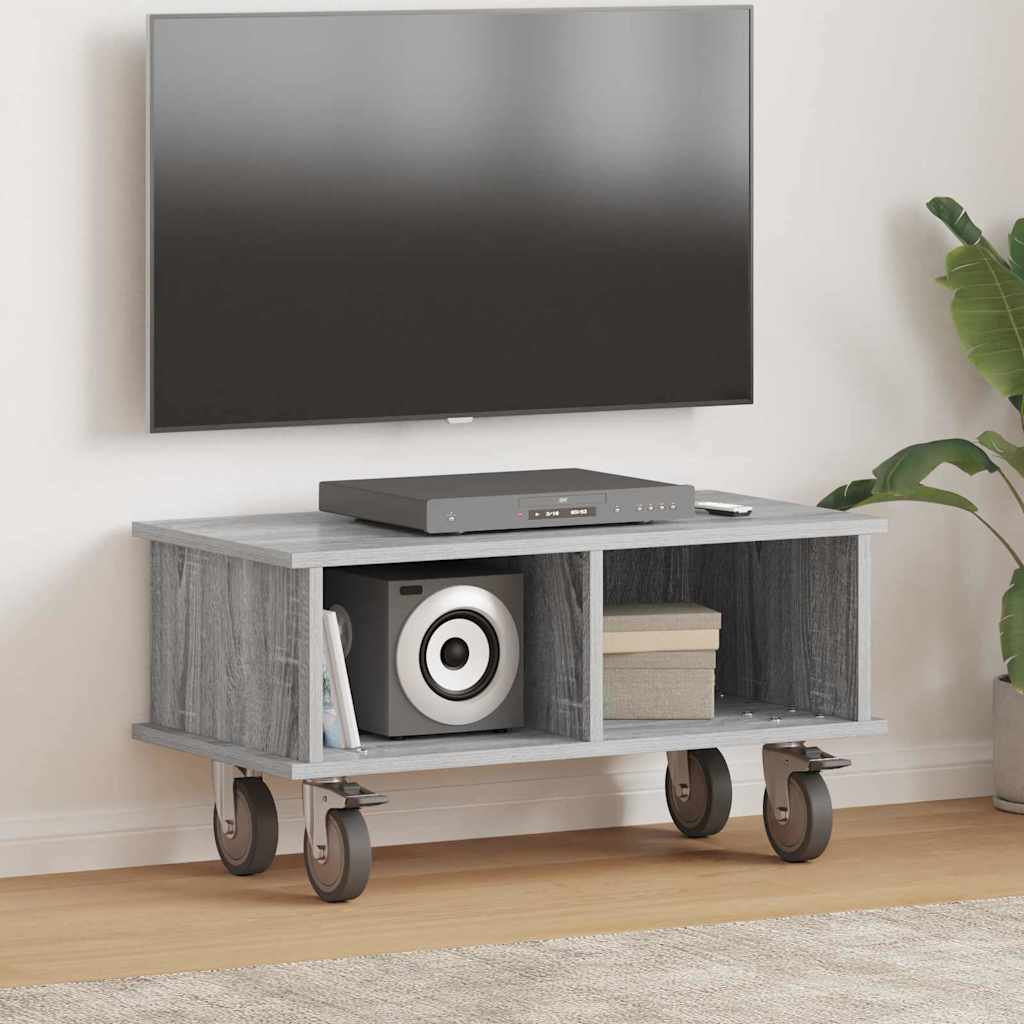 vidaXL TV Stand 68.5 x 35 x 35 cm Grey Sonoma Engineered Wood 1