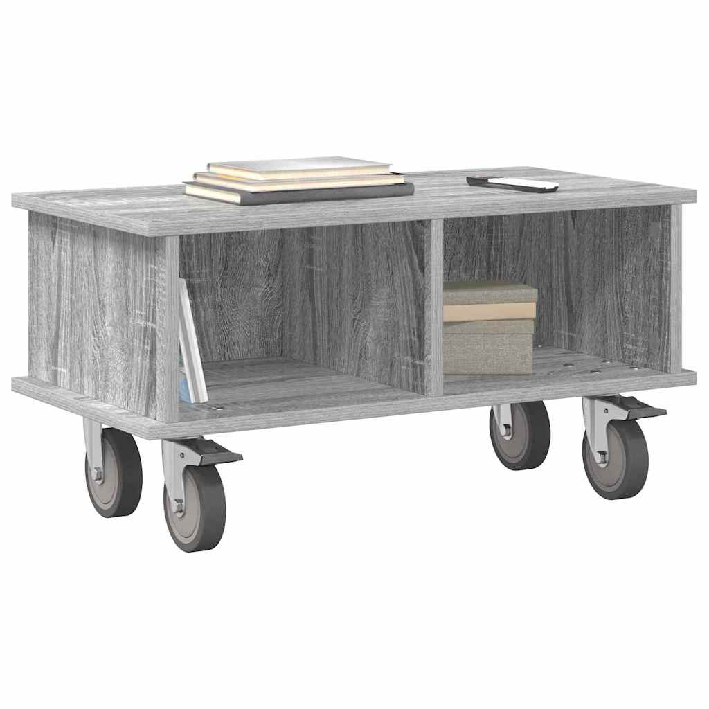 vidaXL TV Stand 68.5 x 35 x 35 cm Grey Sonoma Engineered Wood 3