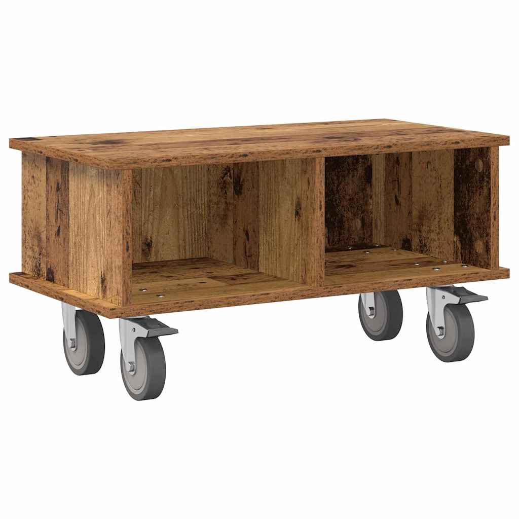 vidaXL TV Stand 68.5 x 35 x 35 cm Old Wood Engineered Wood 2