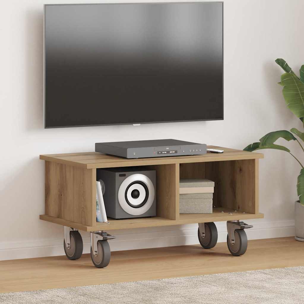 vidaXL TV Stand 68.5 x 35 x 35 cm Artisan Oak Engineered Wood 1