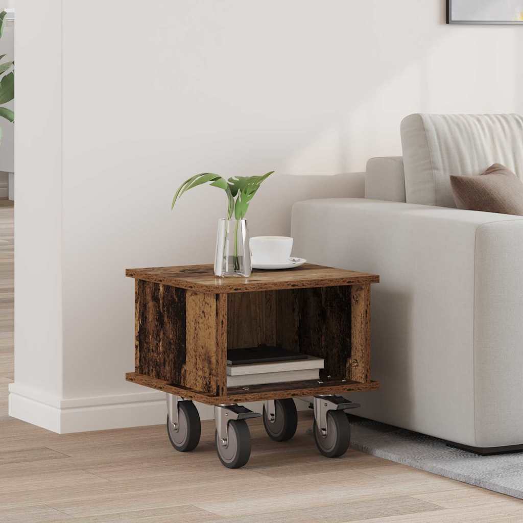 vidaXL TV Stand 37 x 35 x 35 cm Old Wood Engineered Wood 1