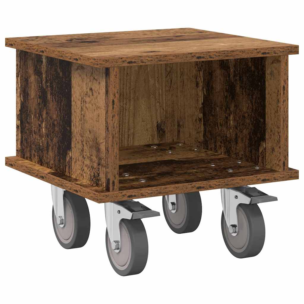 vidaXL TV Stand 37 x 35 x 35 cm Old Wood Engineered Wood 2