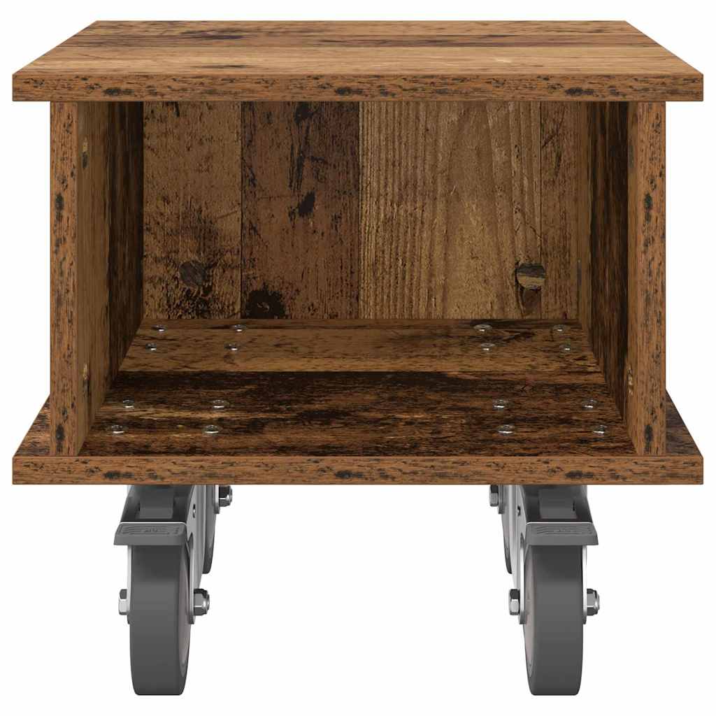 vidaXL TV Stand 37 x 35 x 35 cm Old Wood Engineered Wood 5