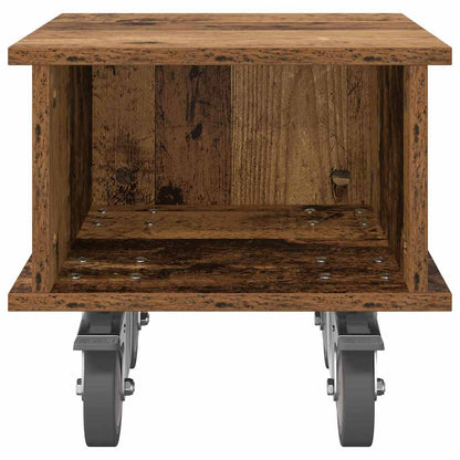 vidaXL TV Stand 37 x 35 x 35 cm Old Wood Engineered Wood 5