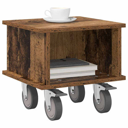 vidaXL TV Stand 37 x 35 x 35 cm Old Wood Engineered Wood 3