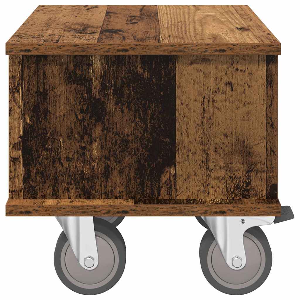 vidaXL TV Stand 37 x 35 x 35 cm Old Wood Engineered Wood 6