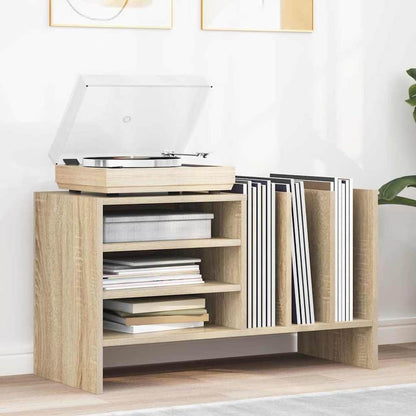 Record Cabinet 78.5 x 35 x 45 cm Engineered Wood Sonoma oak