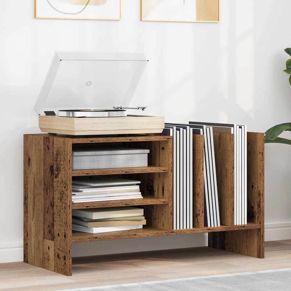 Record Cabinet 78.5 x 35 x 45 cm Engineered Wood Old wood