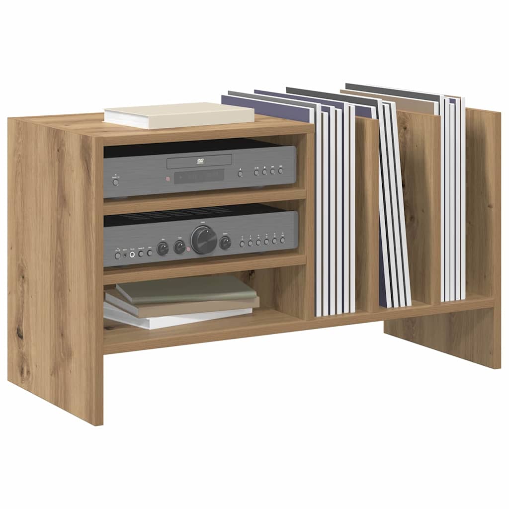 vidaXL Record Cabinet Artisan Oak 78.5 x 35 x 45 cm Engineered Wood 3