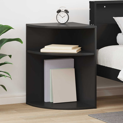 vidaXL End Table Black 39.7 x 39.7 x 60 cm Engineered Wood 1