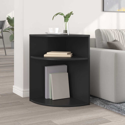 vidaXL End Table Black 39.7 x 39.7 x 60 cm Engineered Wood 4