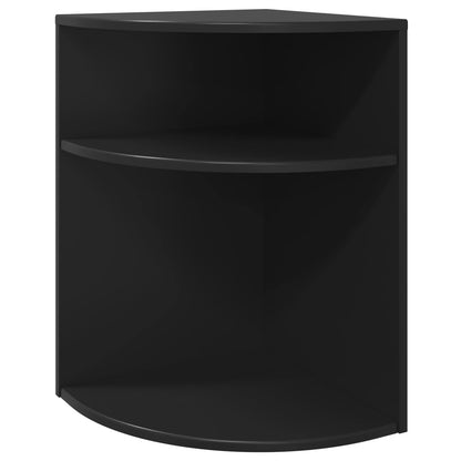 vidaXL End Table Black 39.7 x 39.7 x 60 cm Engineered Wood 5
