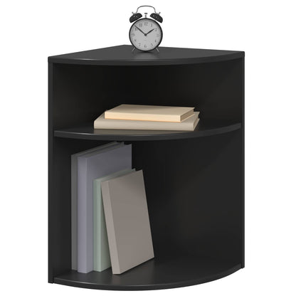 vidaXL End Table Black 39.7 x 39.7 x 60 cm Engineered Wood 3
