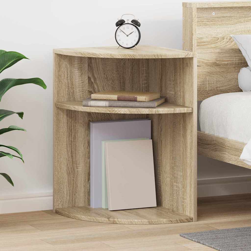 vidaXL End Table Sonoma Oak 39.7 x 39.7 x 60 cm Engineered Wood 1