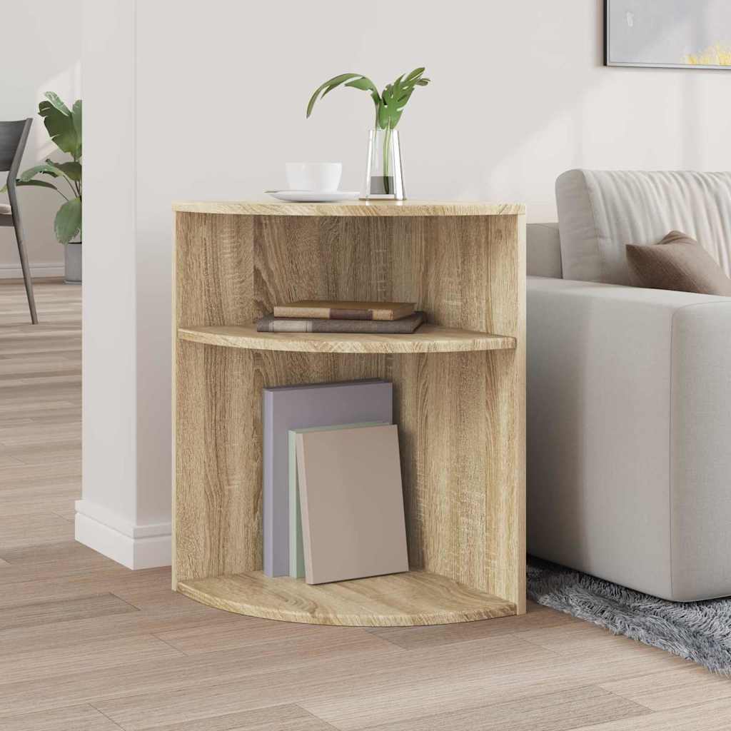 vidaXL End Table Sonoma Oak 39.7 x 39.7 x 60 cm Engineered Wood 4