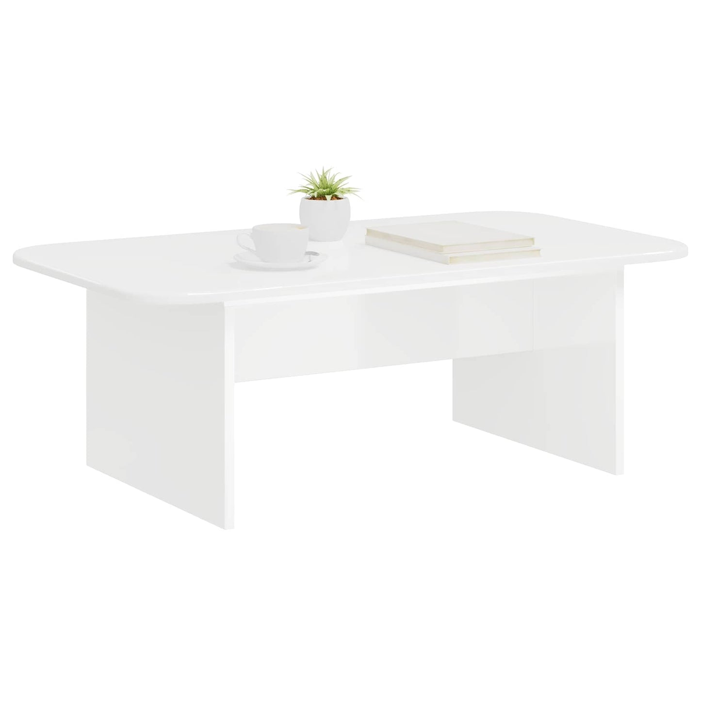 vidaXL Coffee Table White 93 x 53 x 33 cm Engineered Wood 3