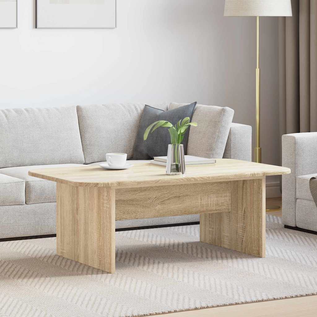 vidaXL Coffee Table Sonoma Oak 93 x 53 x 33 cm Engineered Wood 1