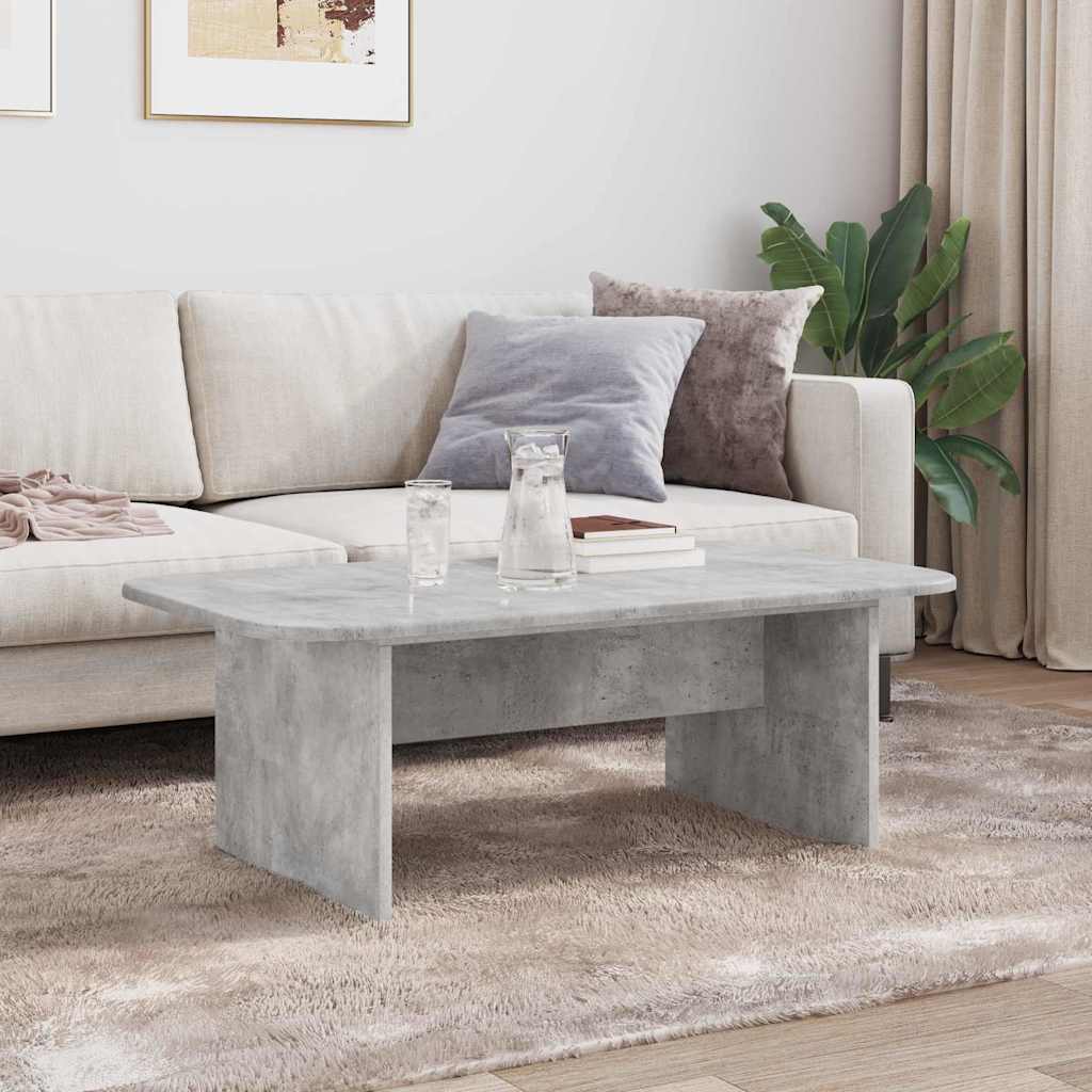 vidaXL Coffee Table Concrete Grey 93 x 53 x 33 cm Engineered Wood 4