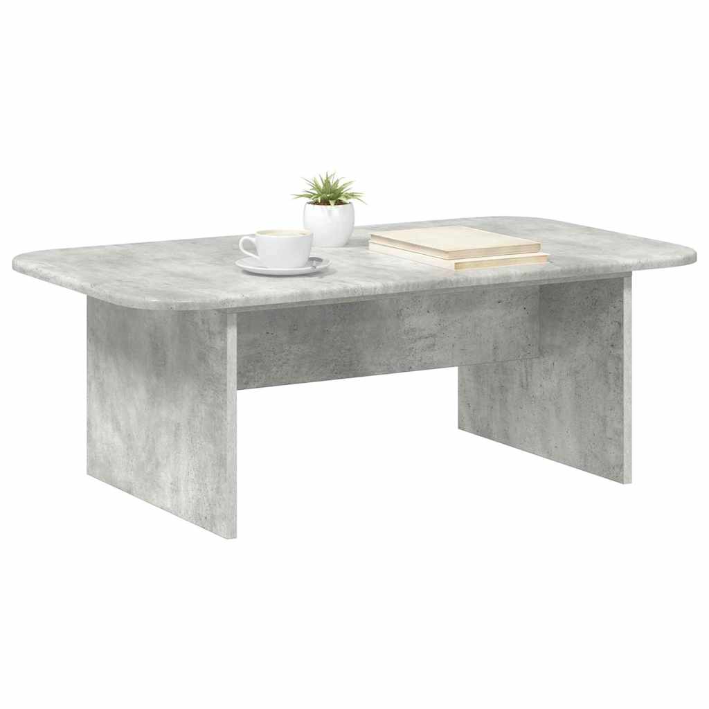 vidaXL Coffee Table Concrete Grey 93 x 53 x 33 cm Engineered Wood 3