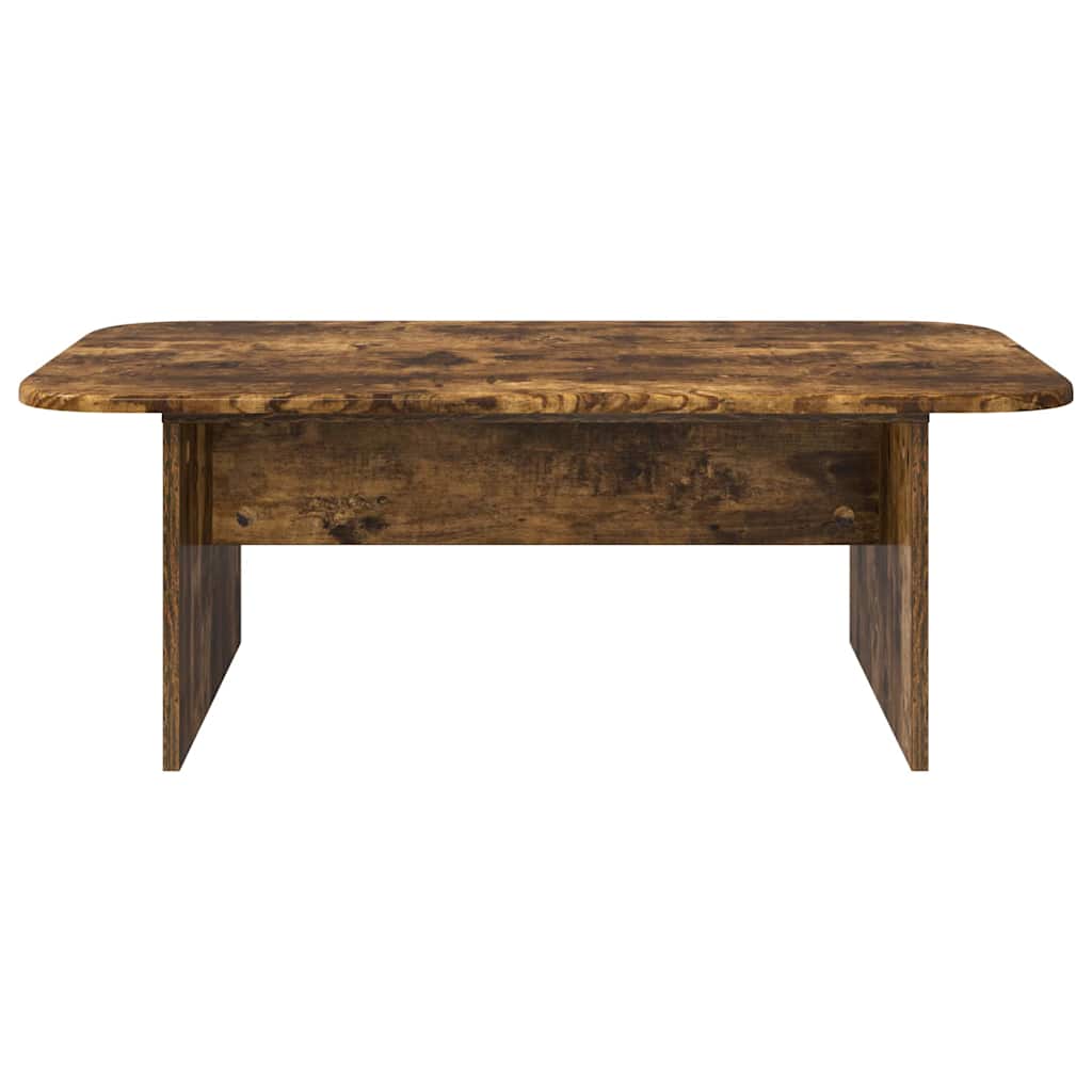 vidaXL Coffee Table Smoked Oak 93 x 53 x 33 cm Engineered Wood 5