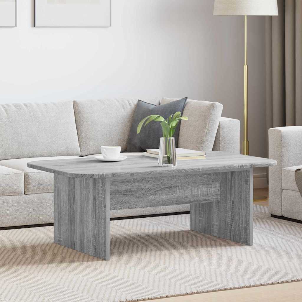 vidaXL Coffee Table Grey Sonoma 93 x 53 x 33 cm Engineered Wood 1