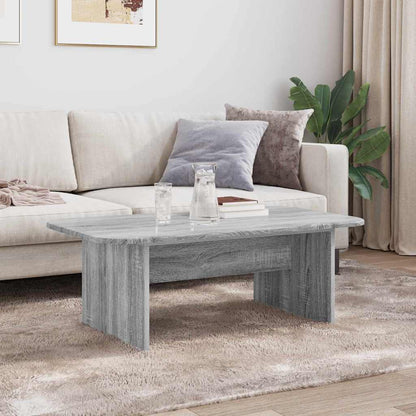 vidaXL Coffee Table Grey Sonoma 93 x 53 x 33 cm Engineered Wood 4