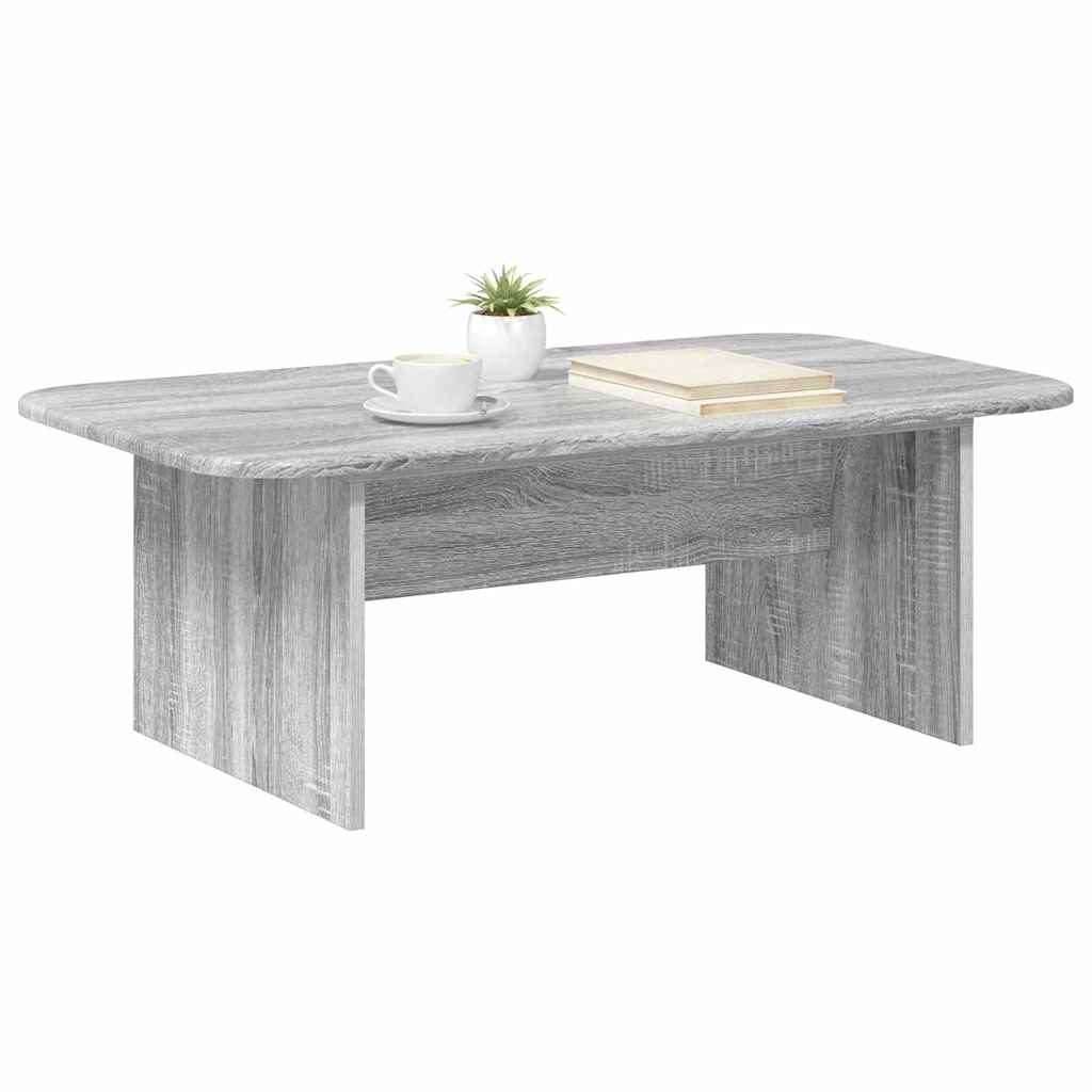 vidaXL Coffee Table Grey Sonoma 93 x 53 x 33 cm Engineered Wood 3