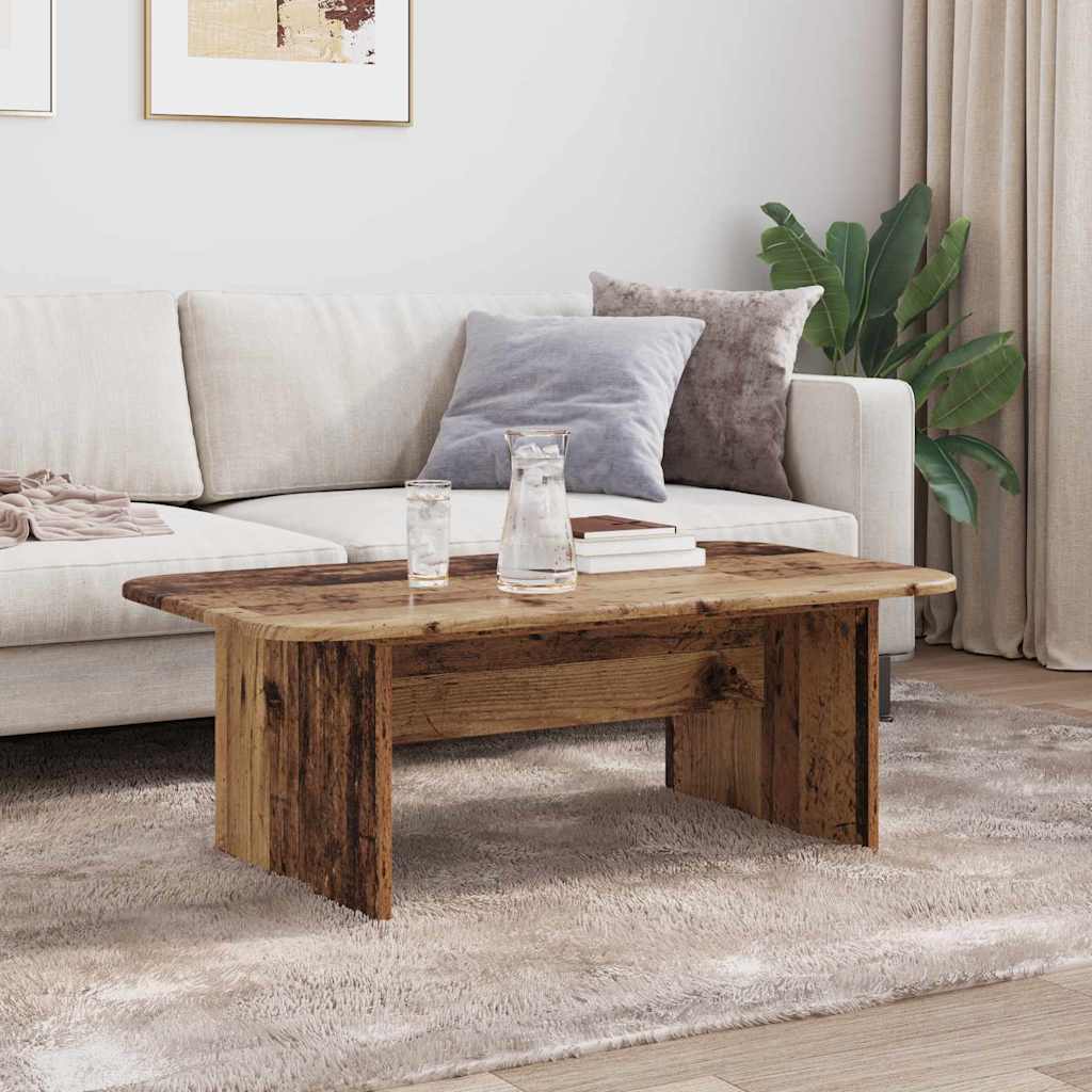 vidaXL Coffee Table Old Wood 93 x 53 x 33 cm Engineered Wood 4