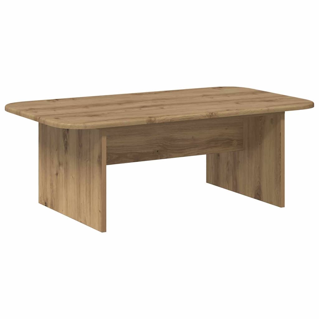 vidaXL Coffee Table Artisan Oak 93 x 53 x 33 cm Engineered Wood 2