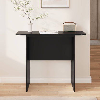 vidaXL Console Table Black 93 x 40 x 75 cm Engineered Wood 4