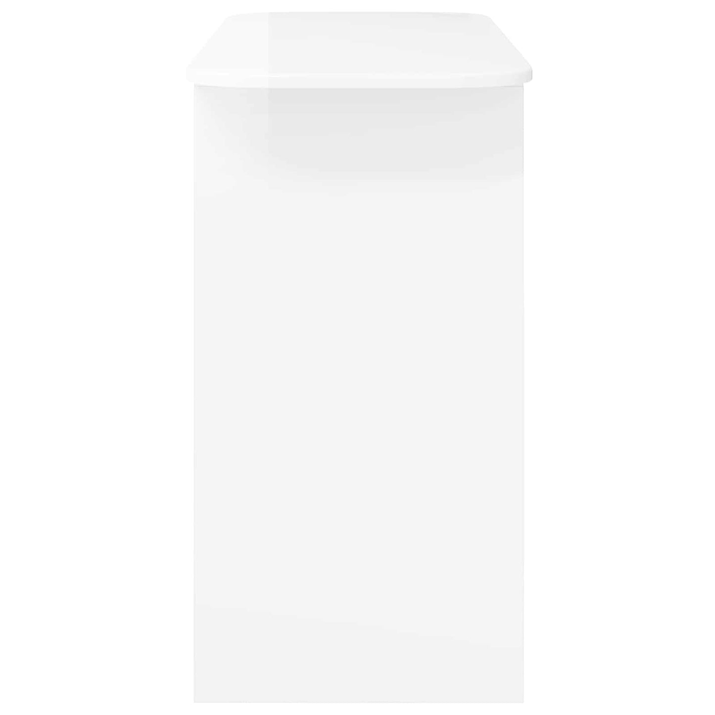 vidaXL Console Table High Gloss White 93 x 40 x 75 cm Engineered Wood 6
